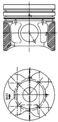 Поршень, Kolbenschmidt 40179610