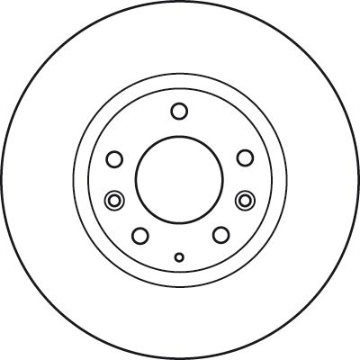 Гальмівний диск, з вентиляцією, 299мм, кількість отворів 5, MAZDA 6 передн., Trw DF4974S