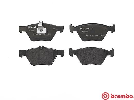 Комплект гальмівних накладок, дискове гальмо, Brembo P50026