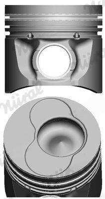 Поршень, VAG 80.01 1Z/AFN/AGR/AHF/ALH/ASV/AVG/AHH/AHU/ALE/AEY (3-4CYL), Nüral 8711490795