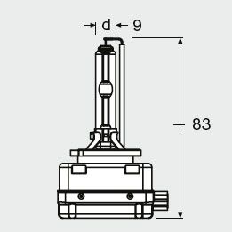 Лампа розжарювання, фара дальнього світла, Osram 66340ULT